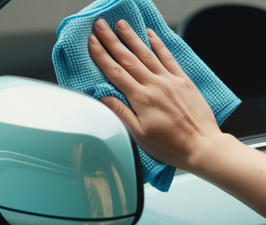 Limpiar ventanilla coche